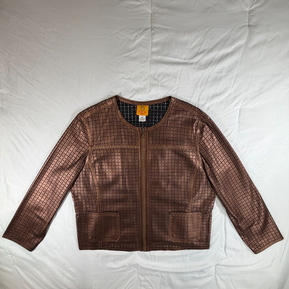 Ruby Rd Bronze/Brown Jacket 16P - Picture 2 of 7